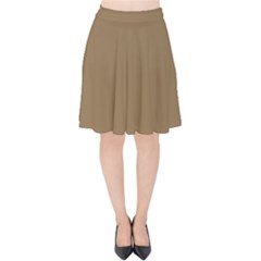 Brownish Velvet High Waist Skirt by snowwhitegirl