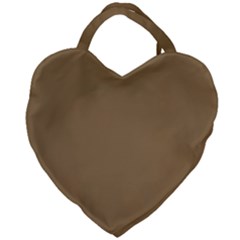 Brownish Giant Heart Shaped Tote by snowwhitegirl