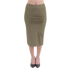 Rainy Brown Midi Pencil Skirt by snowwhitegirl