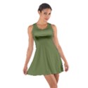 Earth Green Cotton Racerback Dress View1