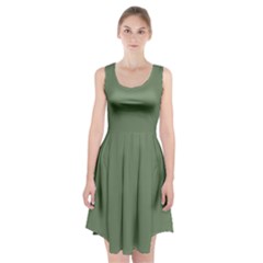 Army Green Racerback Midi Dress by snowwhitegirl