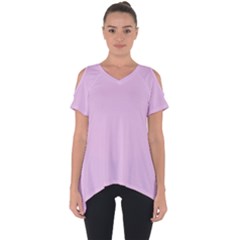 Lilac Star Cut Out Side Drop Tee by snowwhitegirl