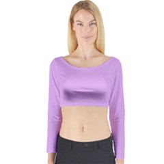 Purple Whim Long Sleeve Crop Top by snowwhitegirl