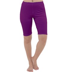 Magenta Ish Purple Cropped Leggings  by snowwhitegirl