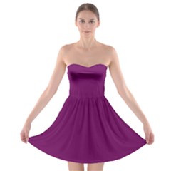 Magenta Ish Purple Strapless Bra Top Dress by snowwhitegirl