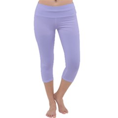 Violet Sweater Capri Yoga Leggings by snowwhitegirl