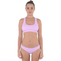 Soft Pink Cross Back Hipster Bikini Set by snowwhitegirl