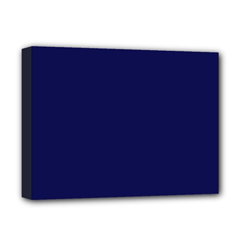 Dark Navy Deluxe Canvas 16  X 12   by snowwhitegirl