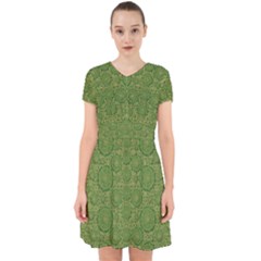 Stars In The Wooden Forest Night In Green Adorable In Chiffon Dress by pepitasart