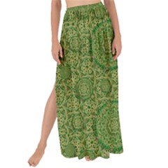 Stars In The Wooden Forest Night In Green Maxi Chiffon Tie-up Sarong by pepitasart