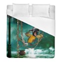 Funny Pirate Parrot With Hat Duvet Cover (Full/ Double Size) View1