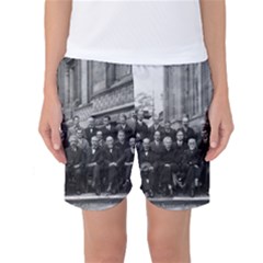 1927 Solvay Conference On Quantum Mechanics Women s Basketball Shorts by thearts