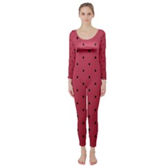 Watermelon Minimal Pattern Long Sleeve Catsuit by jumpercat