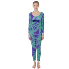 Electric Palm Tree Long Sleeve Catsuit by jumpercat