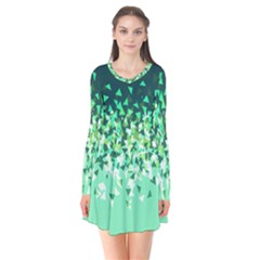 Green Disintegrate Flare Dress by jumpercat