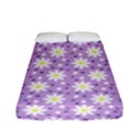 Daisy Dots Lilac Fitted Sheet (Full/ Double Size) View1