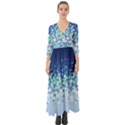 Blue Disintegrate Button Up Boho Maxi Dress View1