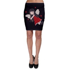 Cupid Girl Bodycon Skirt by Valentinaart