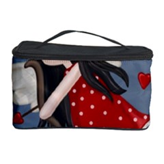 Cupid Girl Cosmetic Storage Case by Valentinaart