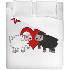 Valentines Day - Sheep  Duvet Cover (california King Size) by Valentinaart