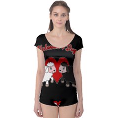 Valentines Day - Sheep  Boyleg Leotard  by Valentinaart