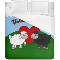 Valentines Day - Sheep  Duvet Cover (california King Size) by Valentinaart