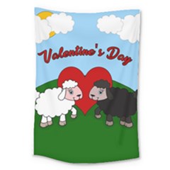 Valentines Day - Sheep  Large Tapestry by Valentinaart