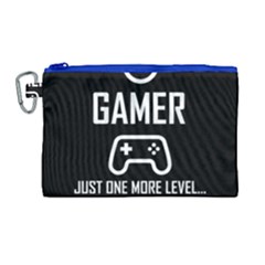 Gamer Canvas Cosmetic Bag (large) by Valentinaart