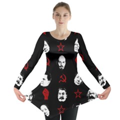 Communist Leaders Long Sleeve Tunic  by Valentinaart