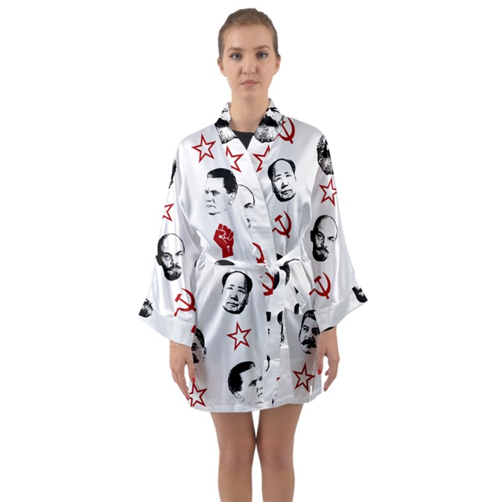 Communist Leaders Long Sleeve Kimono Robe