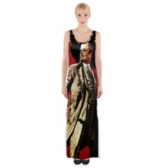 Lenin  Maxi Thigh Split Dress by Valentinaart