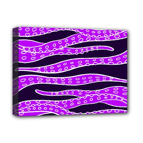 Purple Tentacles Deluxe Canvas 16  X 12   by jumpercat