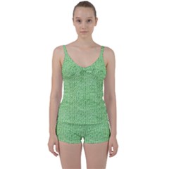 Knittedwoolcolour2 Tie Front Two Piece Tankini by snowwhitegirl