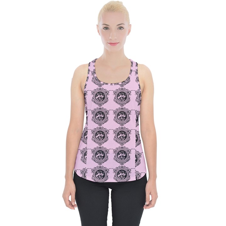 Three Women Pink Piece Up Tank Top