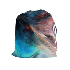 Background Art Abstract Watercolor Drawstring Pouches (extra Large) by Nexatart