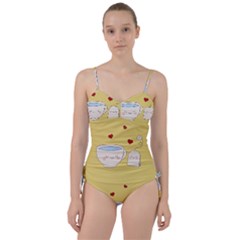 Cute Tea Sweetheart Tankini Set by Valentinaart