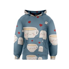 Cute Tea Kids  Pullover Hoodie by Valentinaart