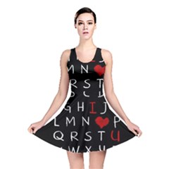 Love Alphabet Reversible Skater Dress by Valentinaart