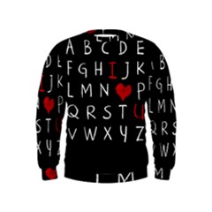 Love Alphabet Kids  Sweatshirt by Valentinaart