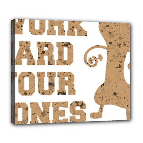 Work Hard Your Bones Deluxe Canvas 24  X 20   by Melcu