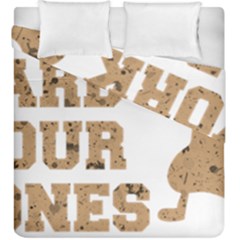 Work Hard Your Bones Duvet Cover Double Side (king Size) by Melcu