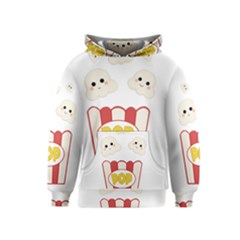 Cute Kawaii Popcorn Kids  Pullover Hoodie by Valentinaart