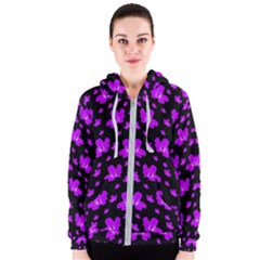 Pretty Flowers Women s Zipper Hoodie by pepitasart