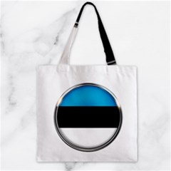 Estonia Country Flag Countries Zipper Grocery Tote Bag by Nexatart