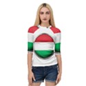 Hungary Flag Country Countries Quarter Sleeve Raglan Tee View1