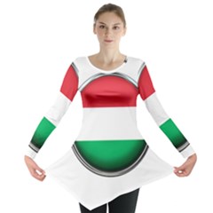 Hungary Flag Country Countries Long Sleeve Tunic  by Nexatart