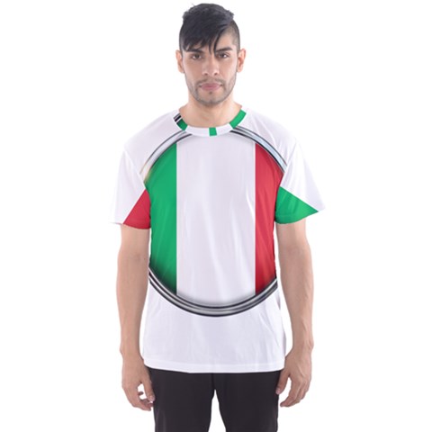 Italy Country Nation Flag Men s Sports Mesh Tee by Nexatart