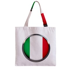 Italy Country Nation Flag Zipper Grocery Tote Bag by Nexatart