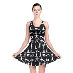 Yoga Pattern Reversible Skater Dress by Valentinaart