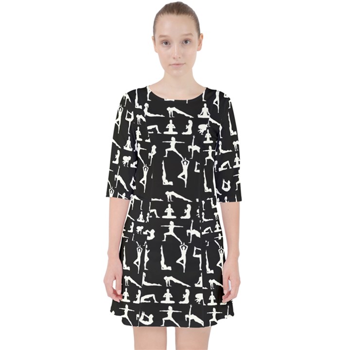 Yoga pattern Pocket Dress